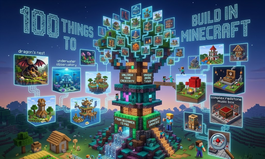 100 Things to Build in Minecraft