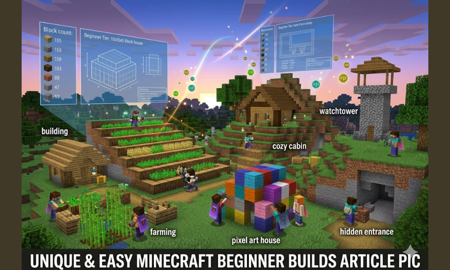 Cool Minecraft Builds Easy for Beginners