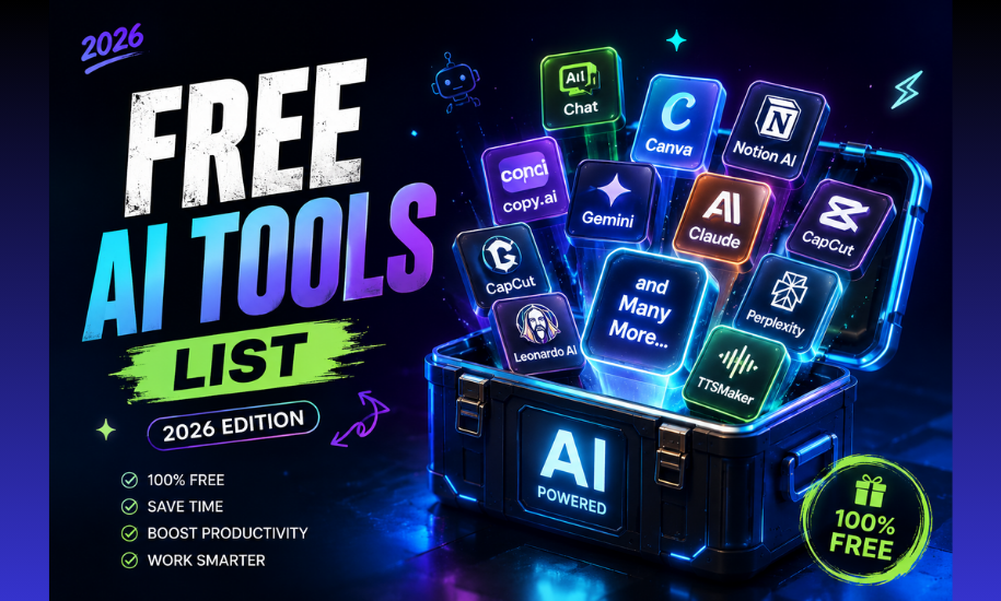 Free AI Tools List (2026 Edition)