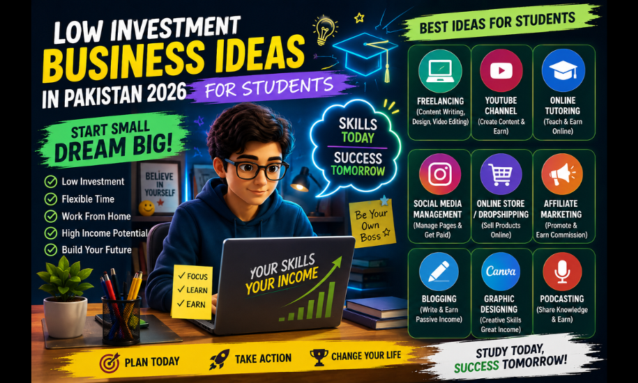 Low Investment Business Ideas in Pakistan 2026 for Students