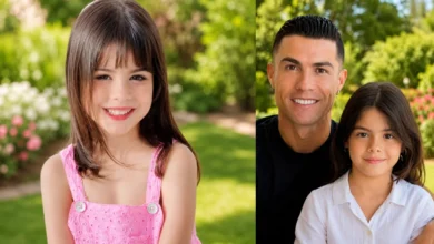 Eva Maria Dos Santos smiling with her family during a special celebration